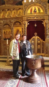 Georgette and me - Greek Catholic Patriarchate, Jerusalem - 2 Jan. 2011